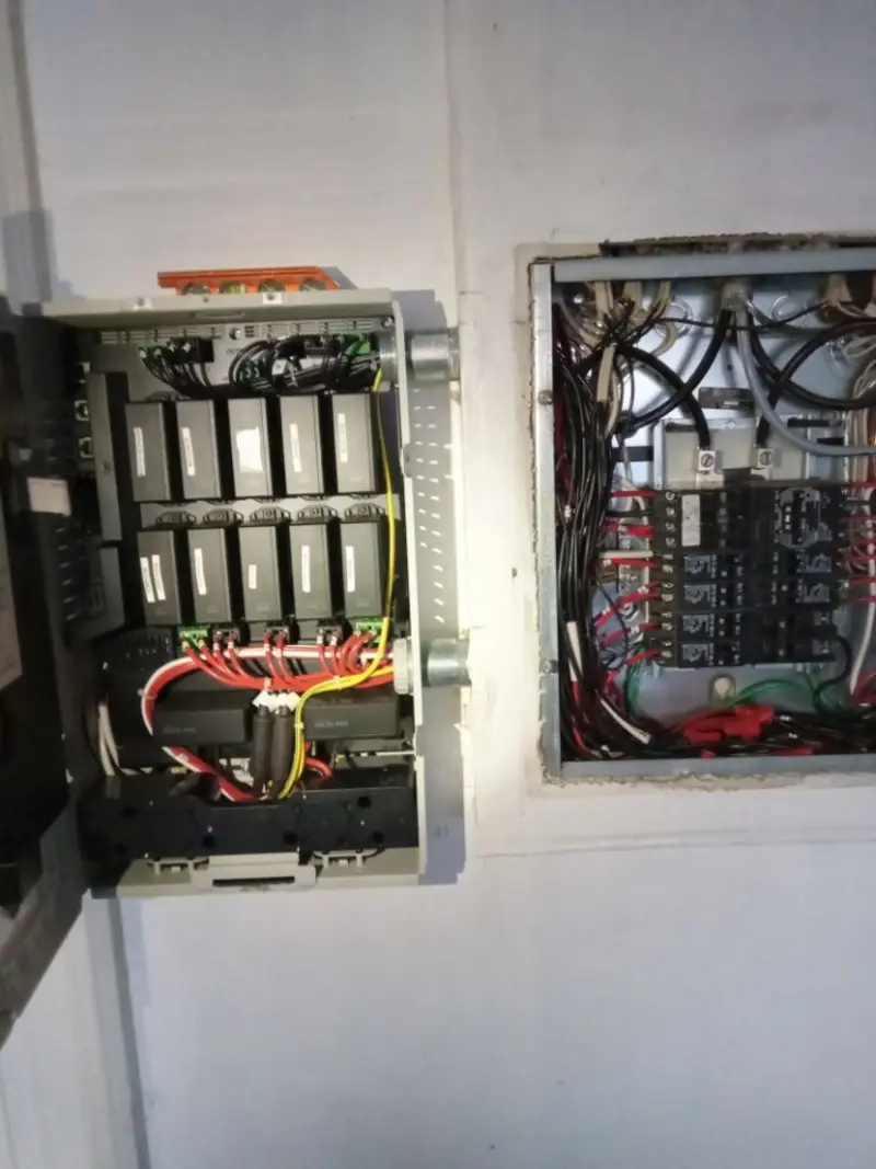 Electrical panel upgrade completed for Indoor Lighting Installation in Lake Barrington